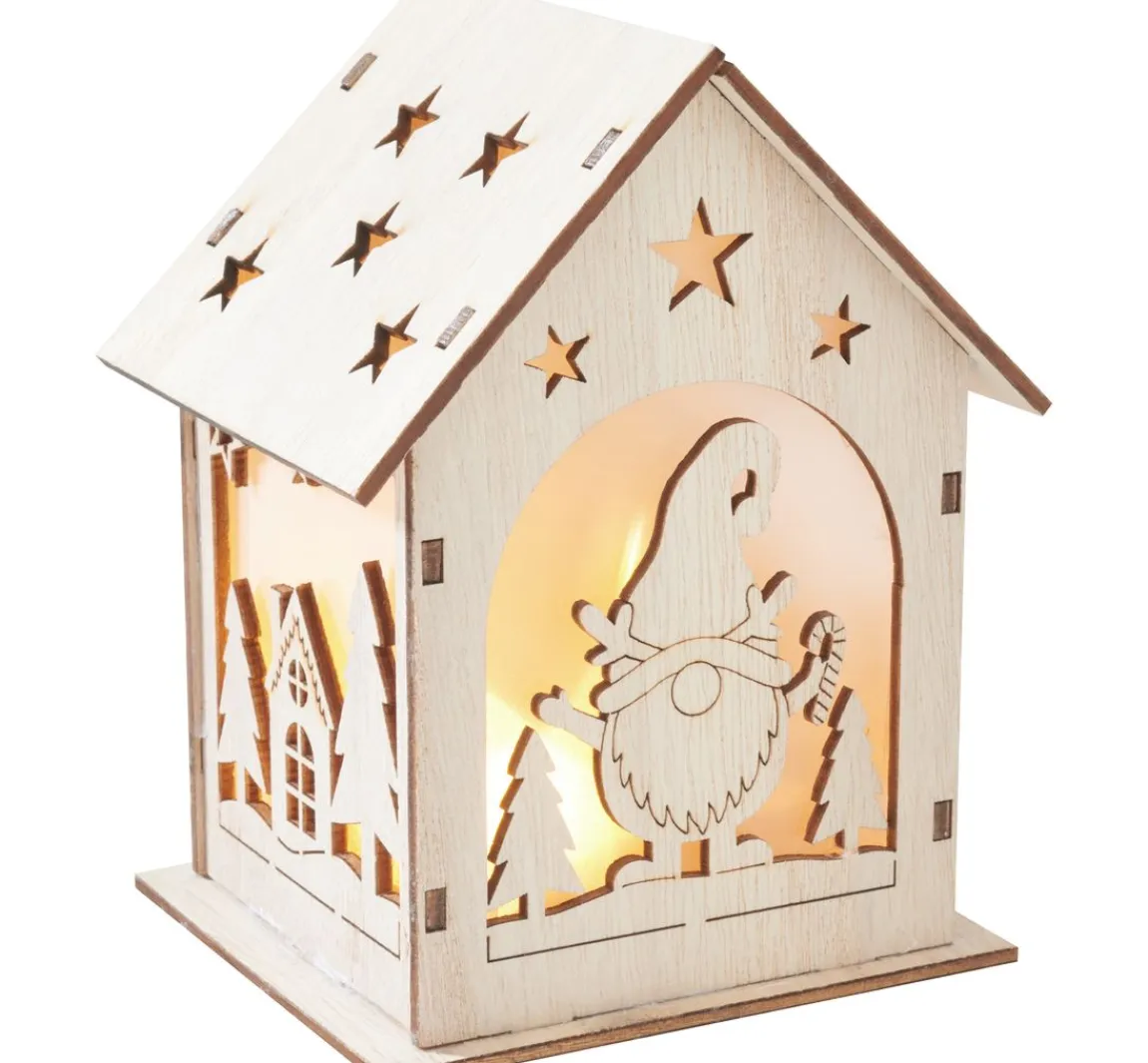 Sale VBS Holzbausatz "Wichtelhaus", inkl LED