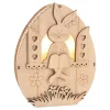 Online VBS Holz-Ei mit LED "Hase im Fenster"