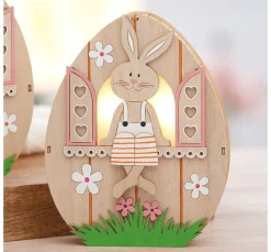 Online VBS Holz-Ei mit LED