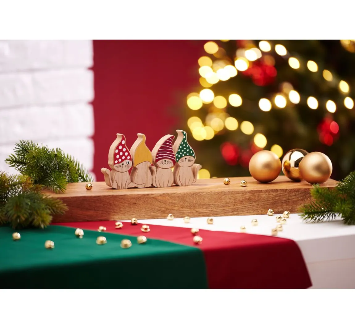 Outlet VBS Holz-Figur "Freche Katzen"