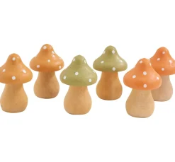 Clearance VBS Holz-Fliegenpilze, 6 Stk.