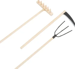 New VBS Holz-Gartengeräte, 3er-Set