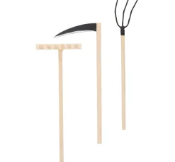 New VBS Holz-Gartengeräte, 3er-Set
