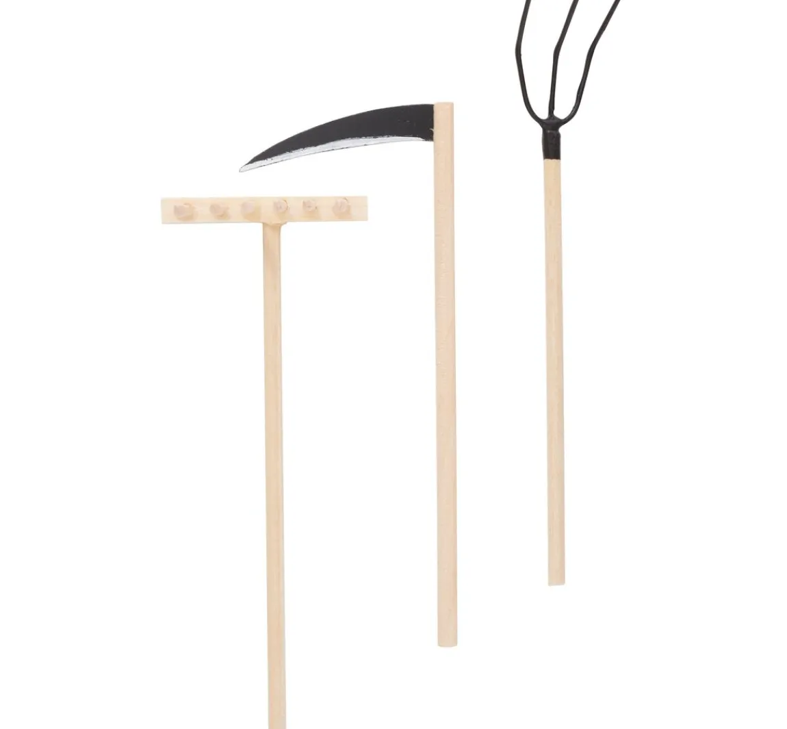 New VBS Holz-Gartengeräte, 3er-Set