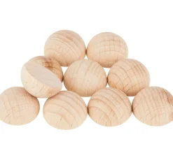 Discount VBS Holz-Halbkugeln ohne Bohrung, 10 Stück