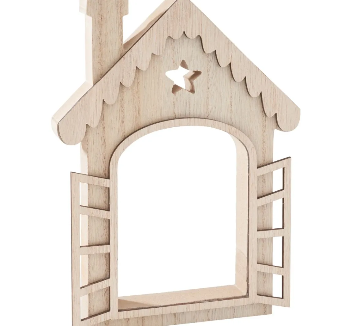 Online VBS Holz-Haus mit Fensterläden