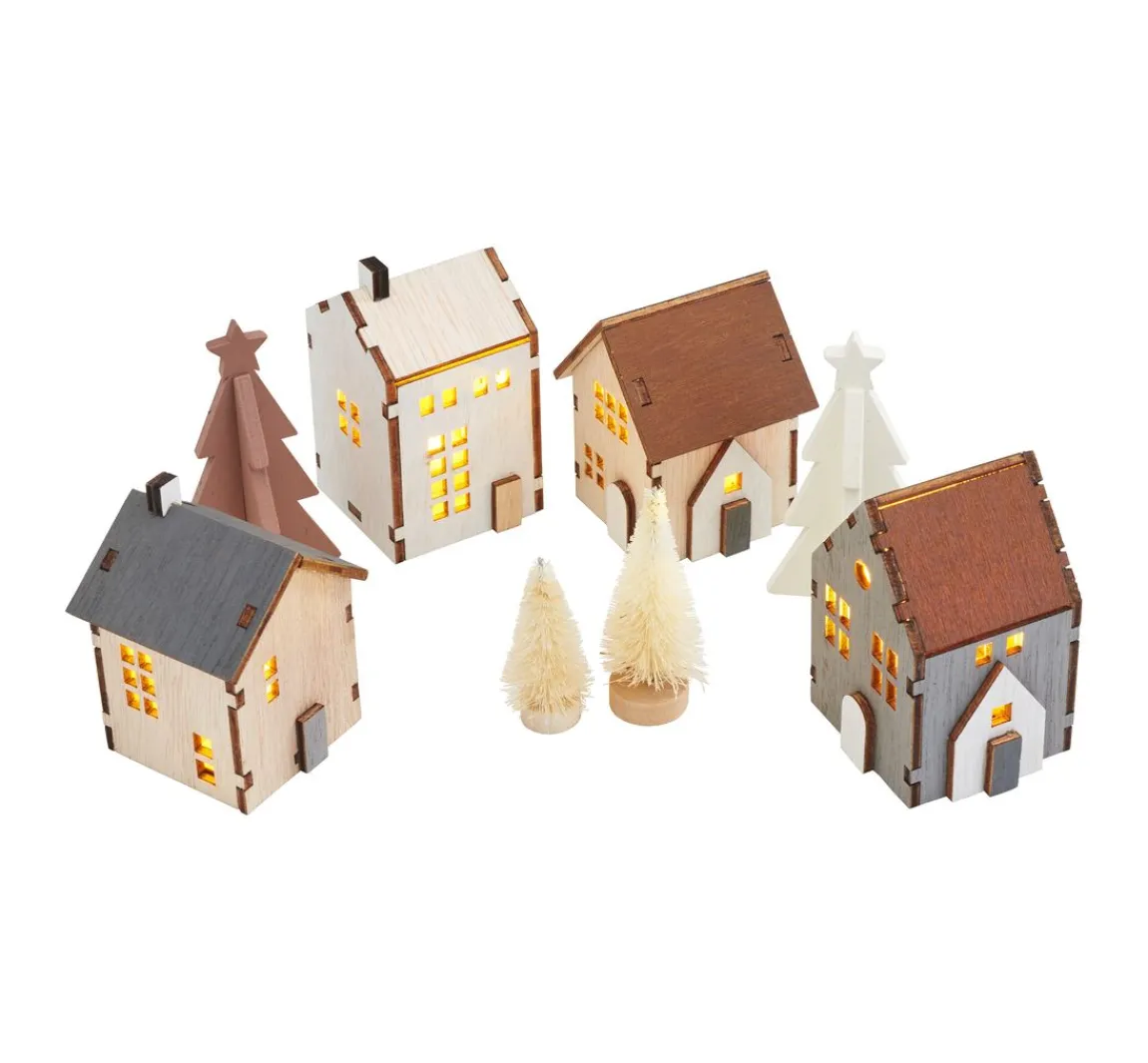 Outlet VBS Holzhäuschen Szene, beleuchtet, 8 Teile