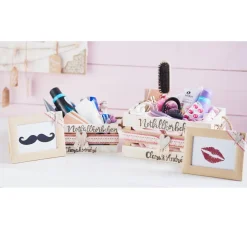Discount VBS Holzkisten mit Latten, 2er-Set