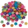 Clearance VBS XXL VBS Holzknöpfe "Blumen", 160 Stück