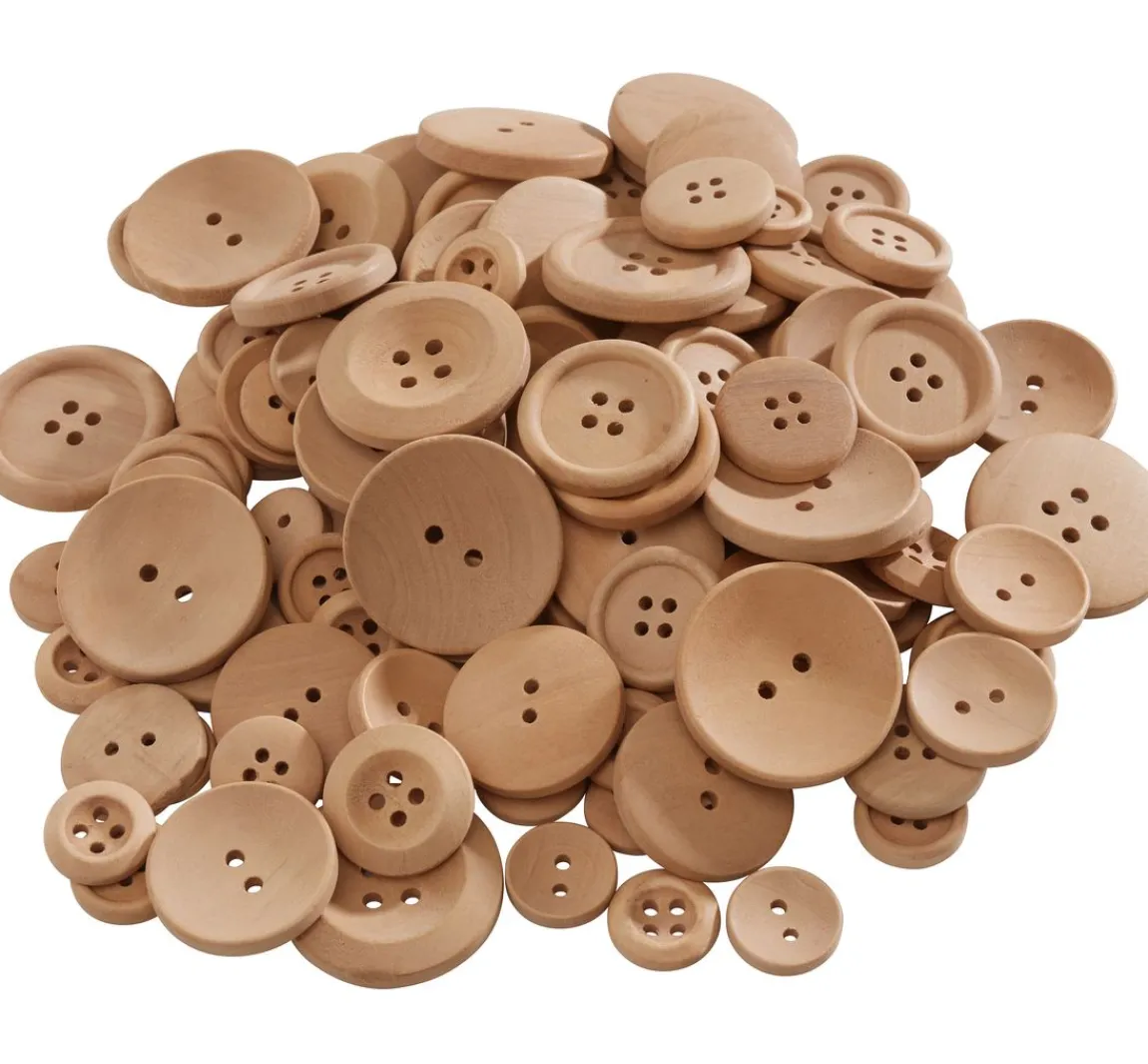 Hot VBS XXL VBS Holzknöpfe "Größen-Mix", 100 g