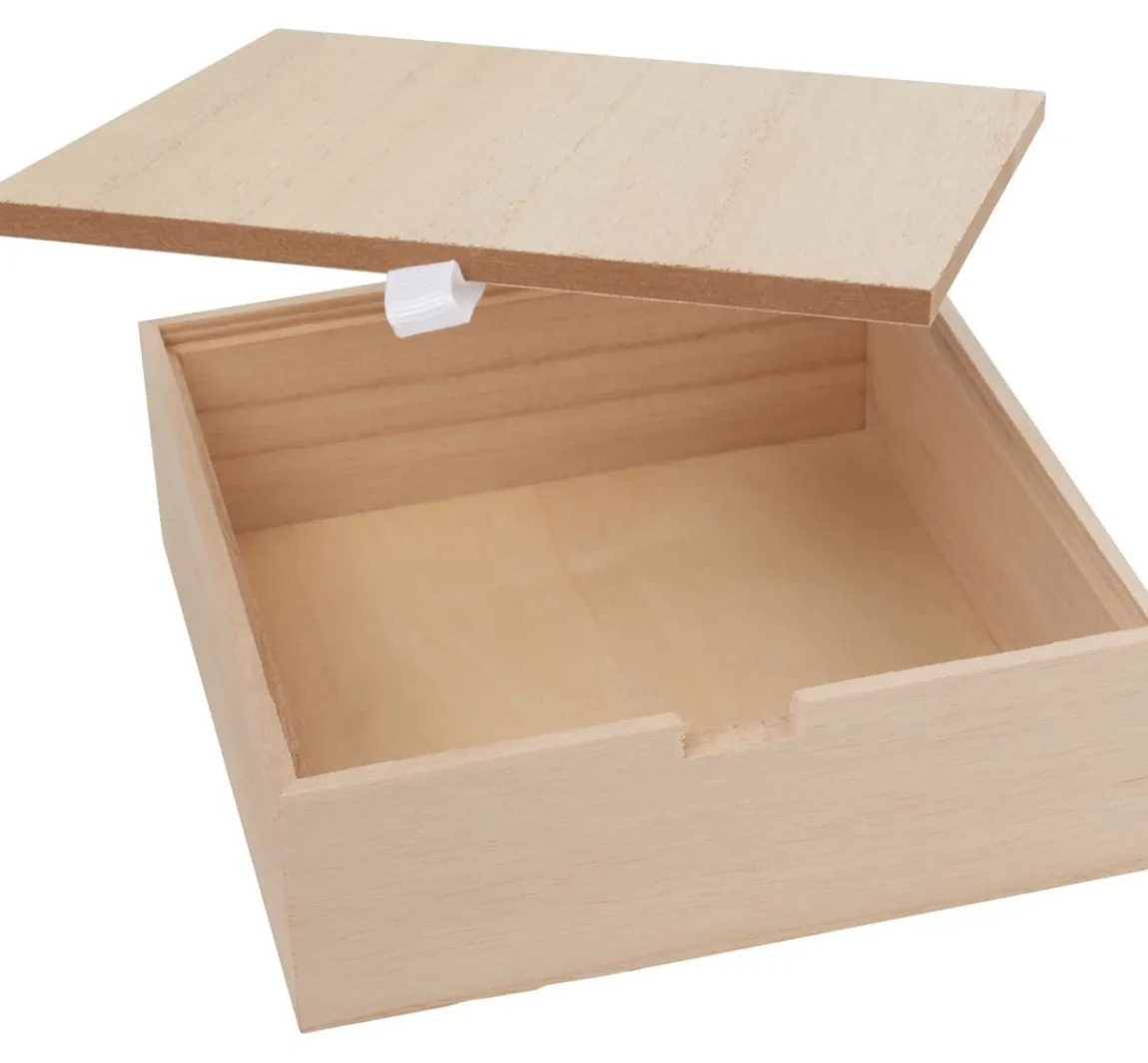 Discount VBS Holzkästchen "Quadrat" mit losem Deckel