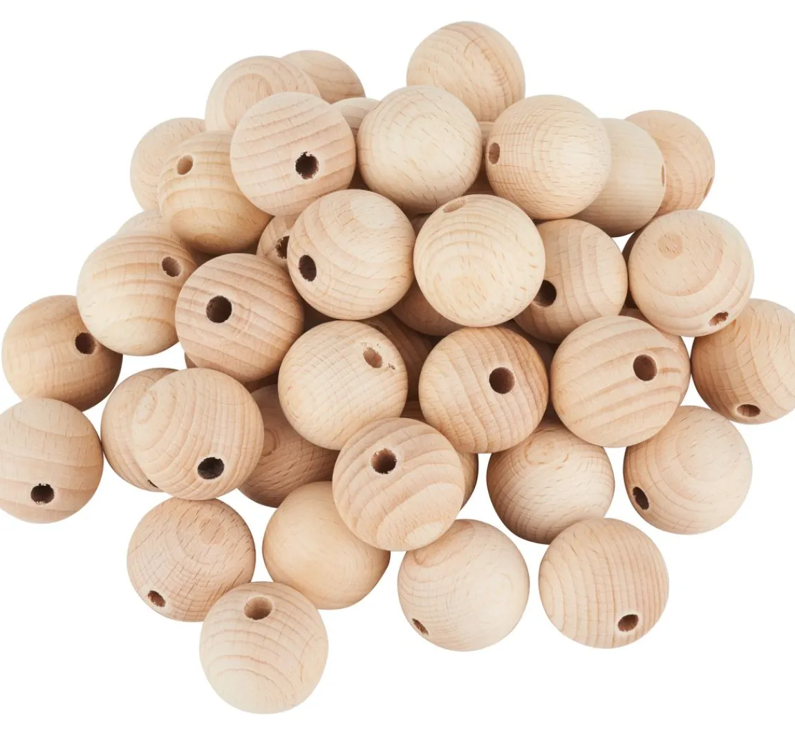 Outlet VBS Holzkugeln durchgebohrt "Ø 30 mm"