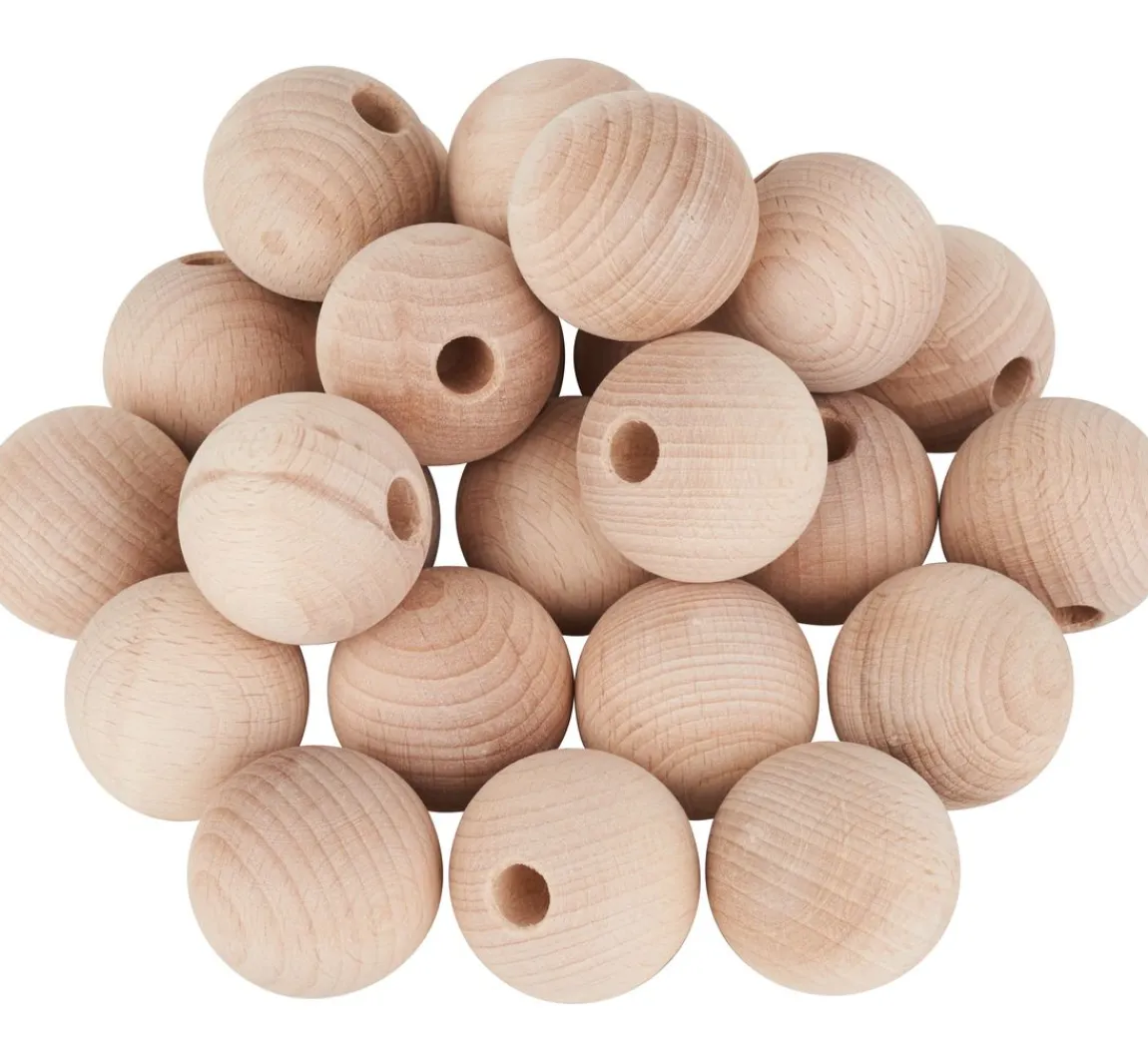 Discount VBS Holzkugeln halbgebohrt "Ø 35 mm"