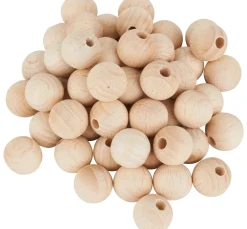 Hot VBS Holzkugeln halbgebohrt 