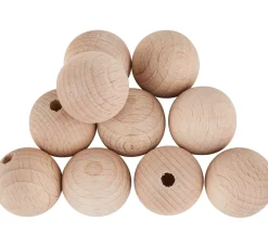 Discount VBS Holzkugeln halbgebohrt "Ø 20 mm"