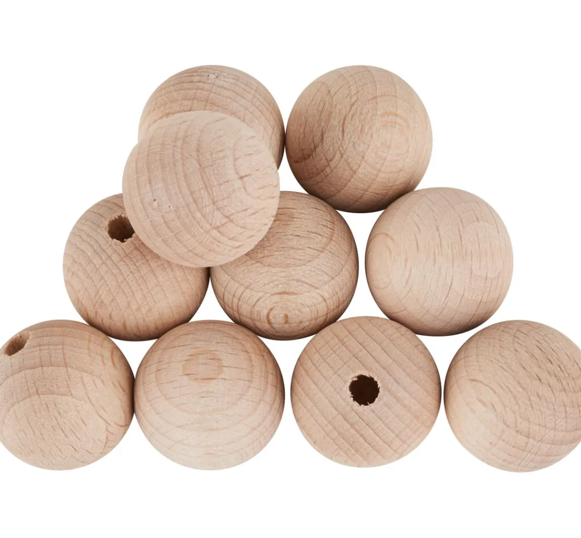 Discount VBS Holzkugeln halbgebohrt "Ø 20 mm"