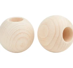 Outlet VBS Holzkugeln mit großer Bohrung "Ø 50 mm"