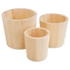 Clearance VBS Holz-Pflanztöpfe, 3er-Set