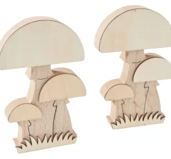 Outlet VBS Holz-Pilze, 2 Stück