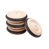 Outlet VBS Holzräder mit Gummireifen, 4 Stück