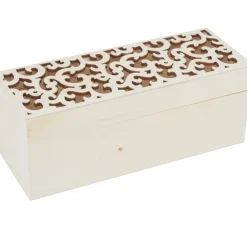 New VBS Holzschachtel "Ornament-Schnörkel"