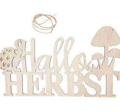 Best VBS Holzschild "Hallo Herbst"