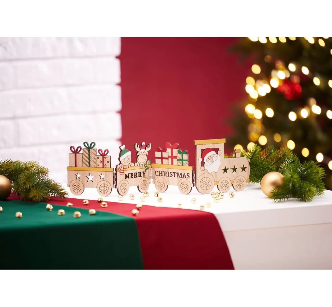 Best VBS Holz-Silhouette "Weihnachtszug"