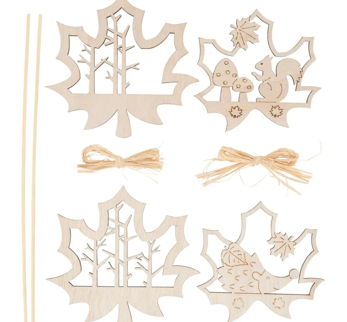Clearance VBS Holzstecker "Ahornblätter"