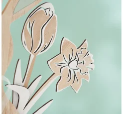 Hot VBS Holz-Stecker Blumen "Tulpe und Narzisse"