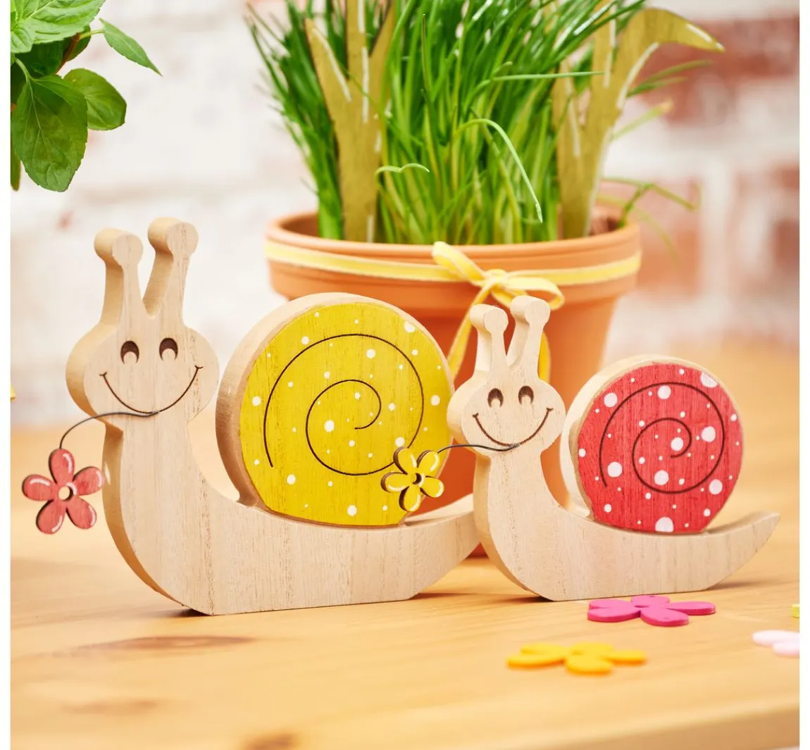 Hot VBS Holz-Stecker Blumen "Tulpe und Narzisse"