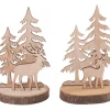Best VBS Holzsteckmotiv auf Rindenscheibe, 2er-Set