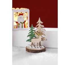 Best VBS Holzsteckmotiv auf Rindenscheibe, 2er-Set