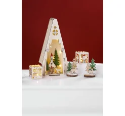 Best VBS Holzsteckmotiv auf Rindenscheibe, 2er-Set