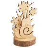 Discount VBS Holz-Steckmotiv auf Rindenscheibe "Schnecke Herbie"
