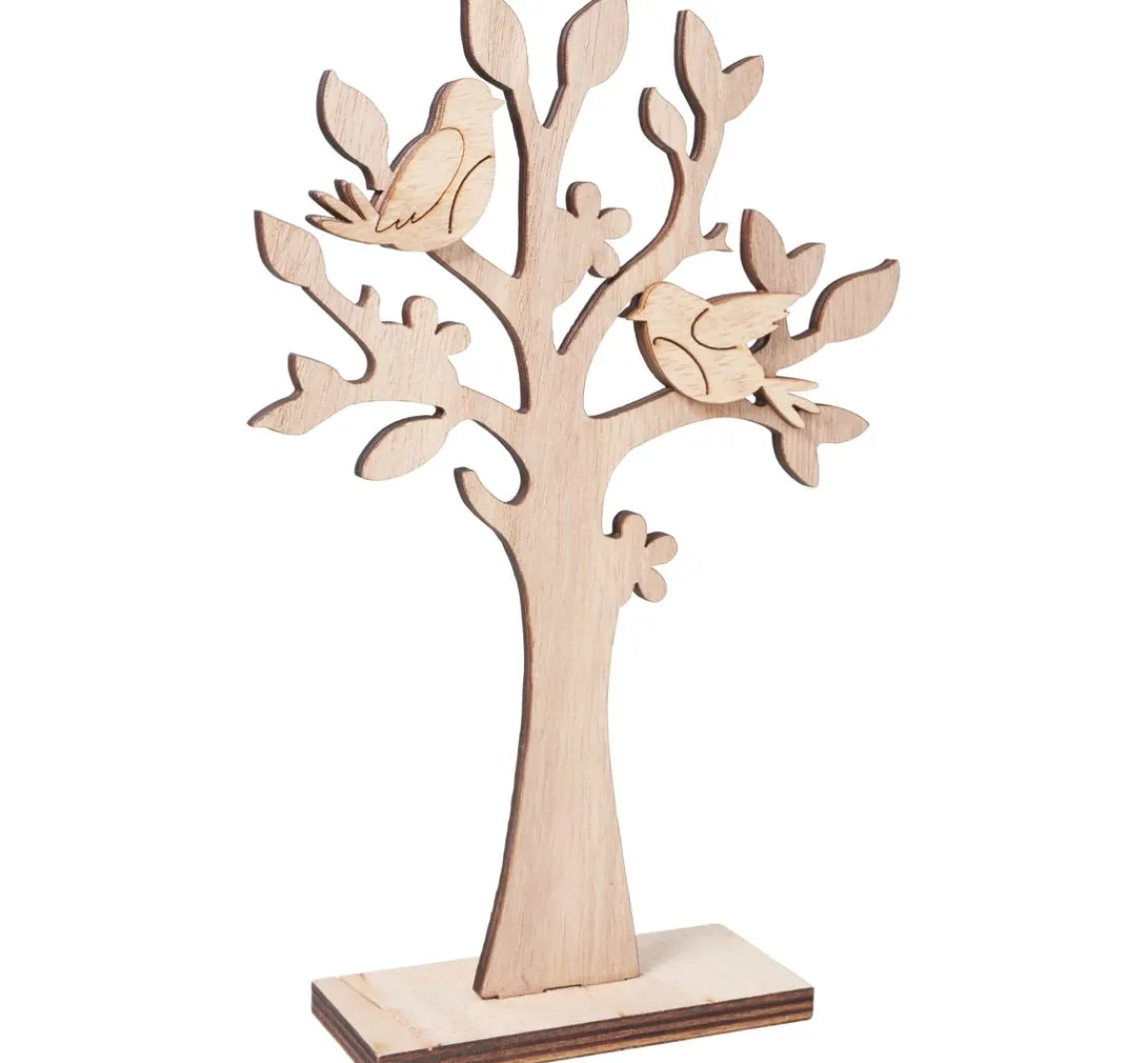 New VBS Holzsteckmotiv "Baum und Vögel"