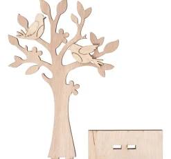 New VBS Holzsteckmotiv "Baum und Vögel"