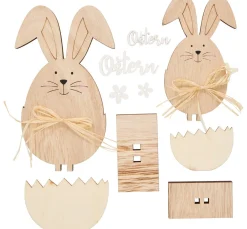Hot VBS Holz-Steckmotiv "Easter bunnies"