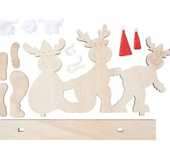 Best VBS Holz.-Steckmotiv "Elchtrio mit Mütze und Schal"
