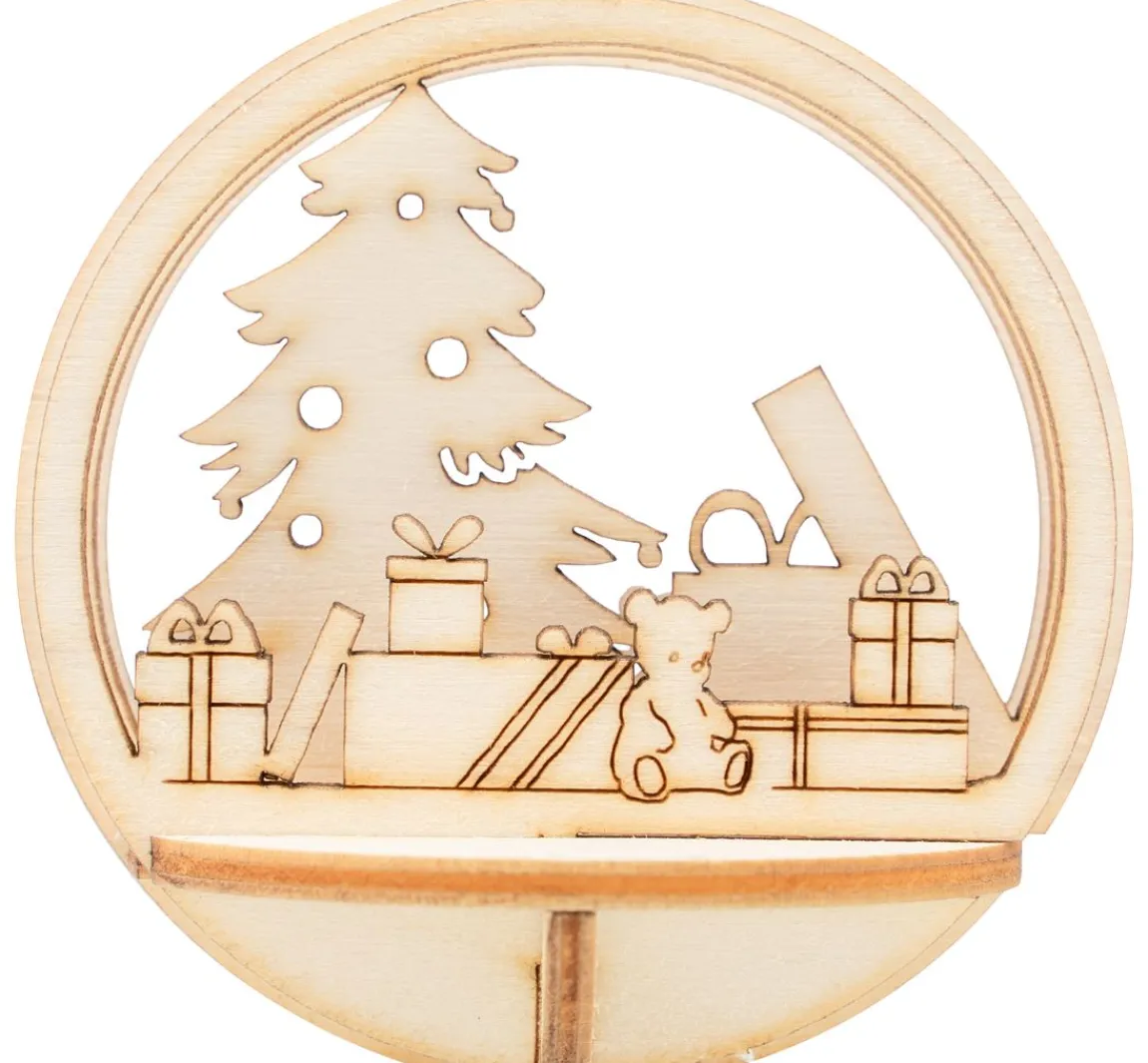 Sale VBS Holz-Steckmotiv für Acrylkugel