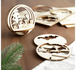 Sale VBS Holz-Steckmotiv für Acrylkugel