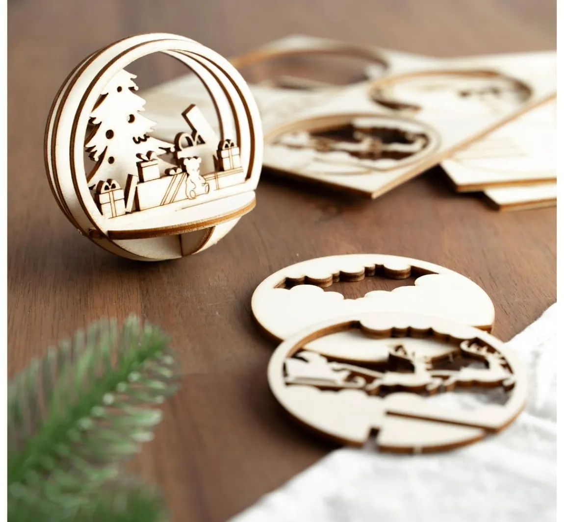 Sale VBS Holz-Steckmotiv für Acrylkugel