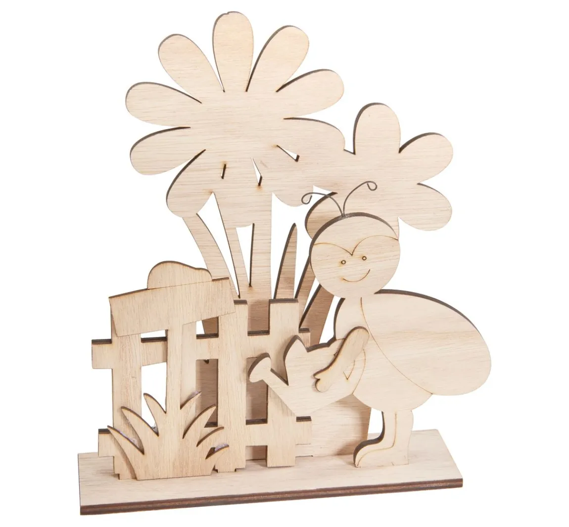 Sale VBS Holz-Steckmotiv "Frühlingsbote am Gartenzaun"