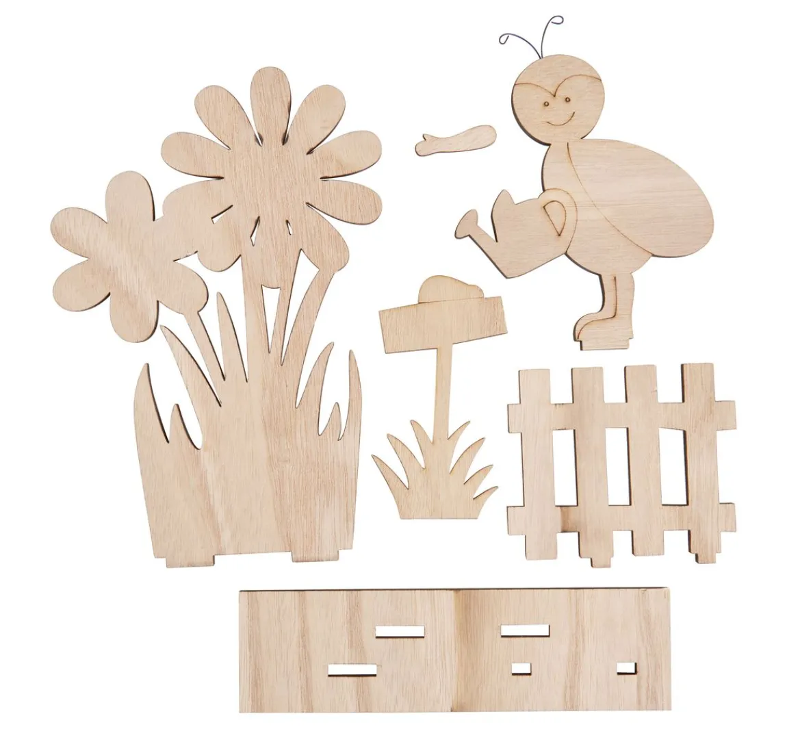 Sale VBS Holz-Steckmotiv "Frühlingsbote am Gartenzaun"