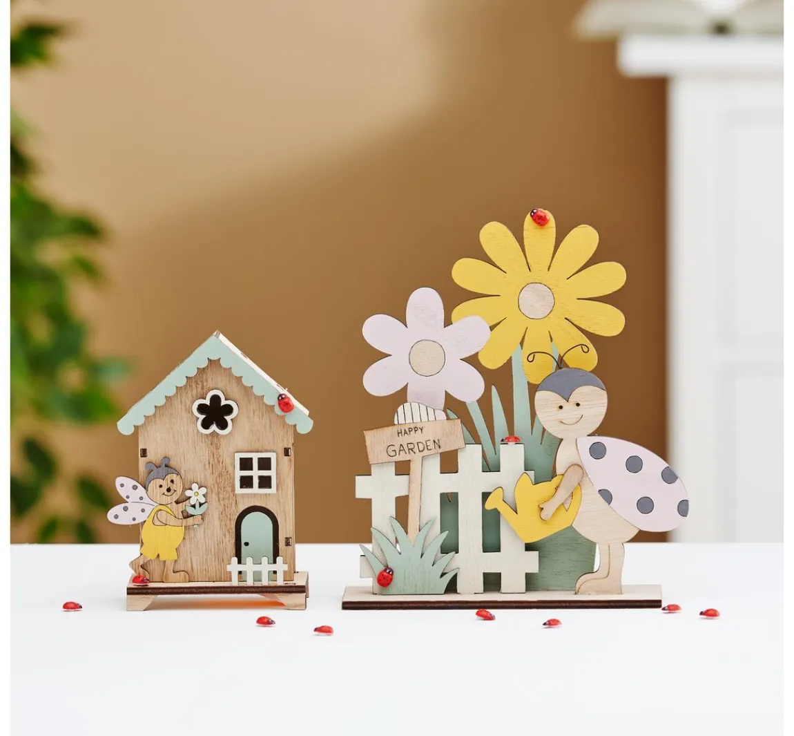 Sale VBS Holz-Steckmotiv "Frühlingsbote am Gartenzaun"