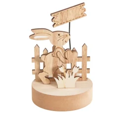 Best VBS Holz-Steckmotiv "Hase mit Schild"