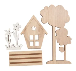 Online VBS Holz-Steckmotiv "Haus im Grünen"