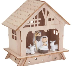New VBS Holz-Steckmotiv "Krippe mit Figuren"