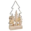 Outlet VBS Holz-Steckmotiv "Metalltanne - Lichterglanz", inkl. LED