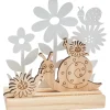 Hot VBS Holzsteckmotiv mit Metallblumen "Schnecken"