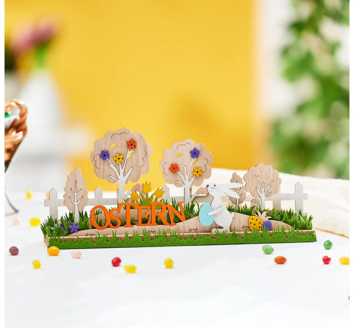 Outlet VBS Holz-Steckmotiv "Osterlandschaft"